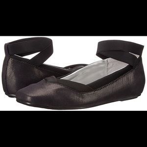 New Hush Puppies Ballet Flats Black Shimmer Cute